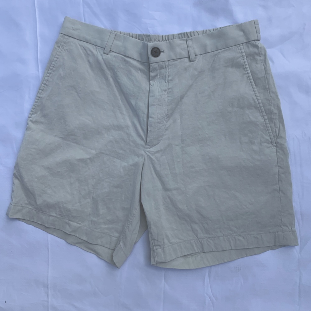 THEORY - Curtis drawstring shorts in good linen. Size 30